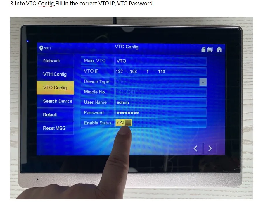 DH логотип мульти-язык VTH1660CH 10 дюймов сенсорный внутренний монитор, IP дверной звонок, видеодомофон, проводной дверной звонок