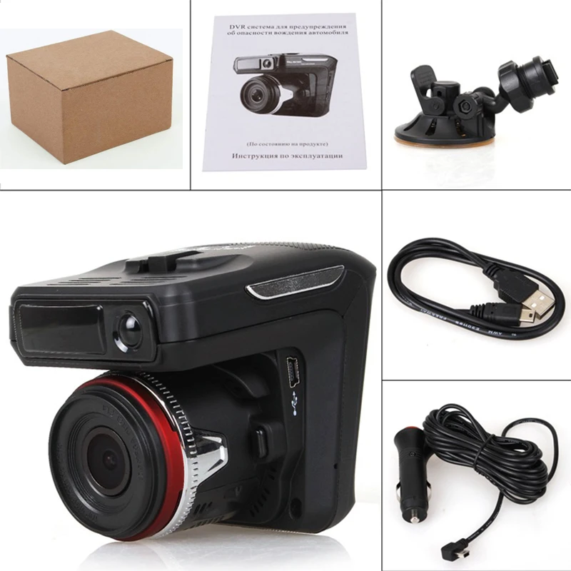 Russia 2 in 1 Anti Radar Detector dash cam G-sensor Night vision driving recorder free shipping | Автомобили и мотоциклы