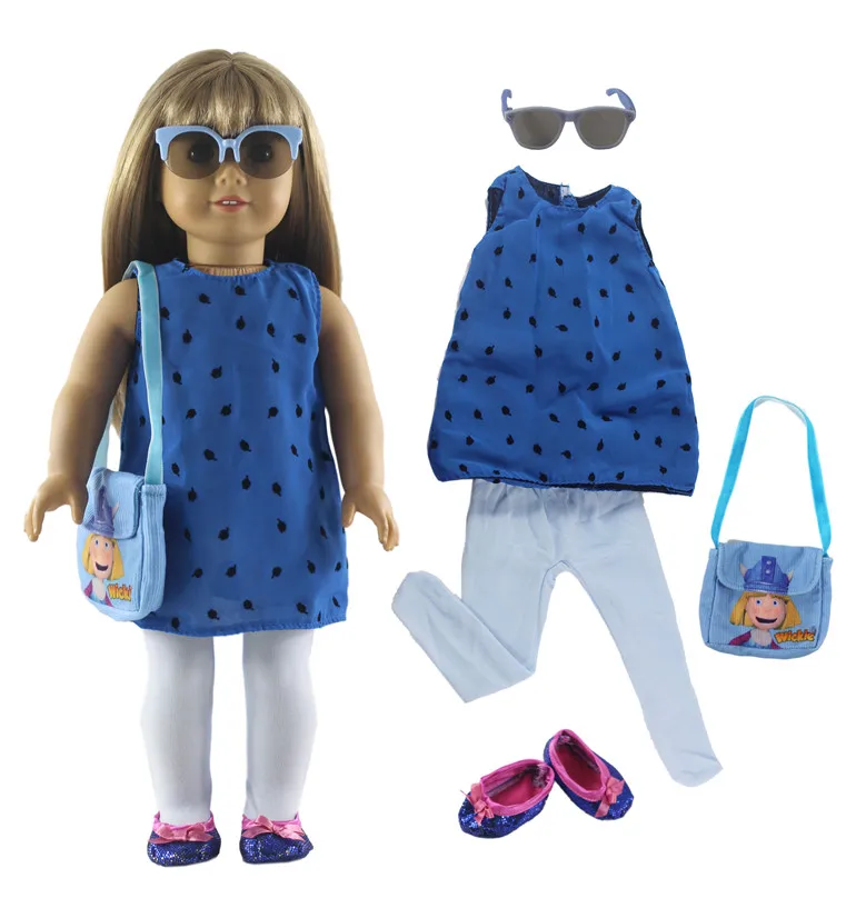 

1 Set Beautiful Casual Wear Outfit Doll Clothes for 18 inch doll clothes B9
