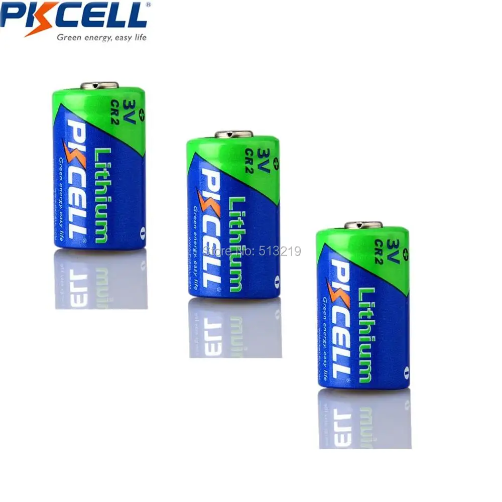 

3PCS*PKCELL CR2 15270 CR15H270 3V 850mAh Lithium Cylindrical Li MonO2 Battery