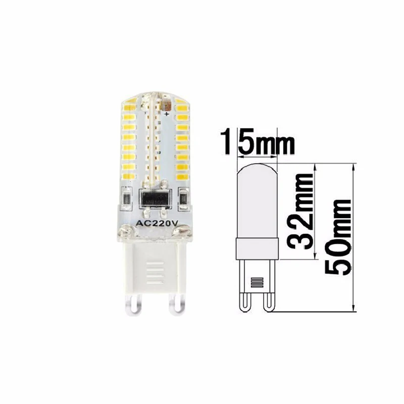2 шт. G9 светодиодный лампы 5 Вт 6 9 10 Светодиодный светильник AC220 240V 3014 2835 SMD лампочки