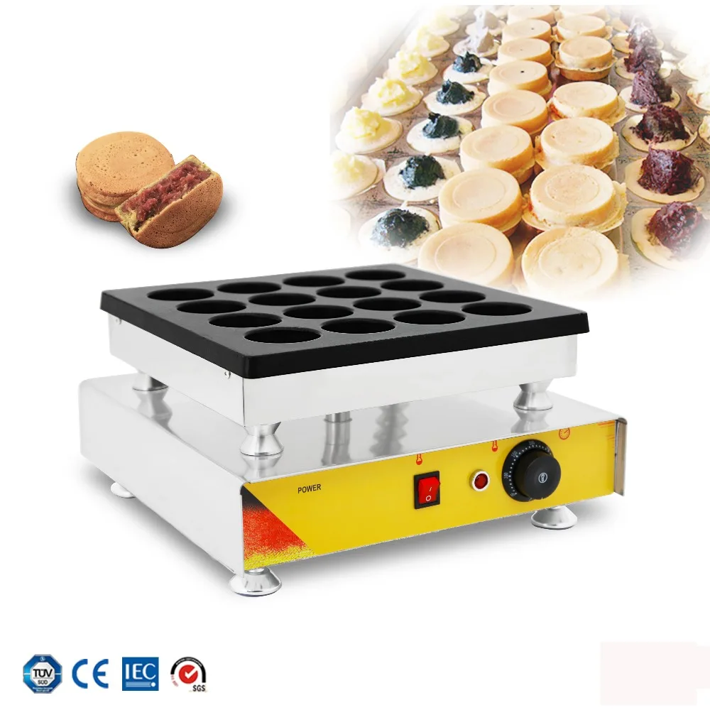 Гамбург Maker 16 отверстий красная фасоль торт гриль Бейкер машина Dorayaki колеса