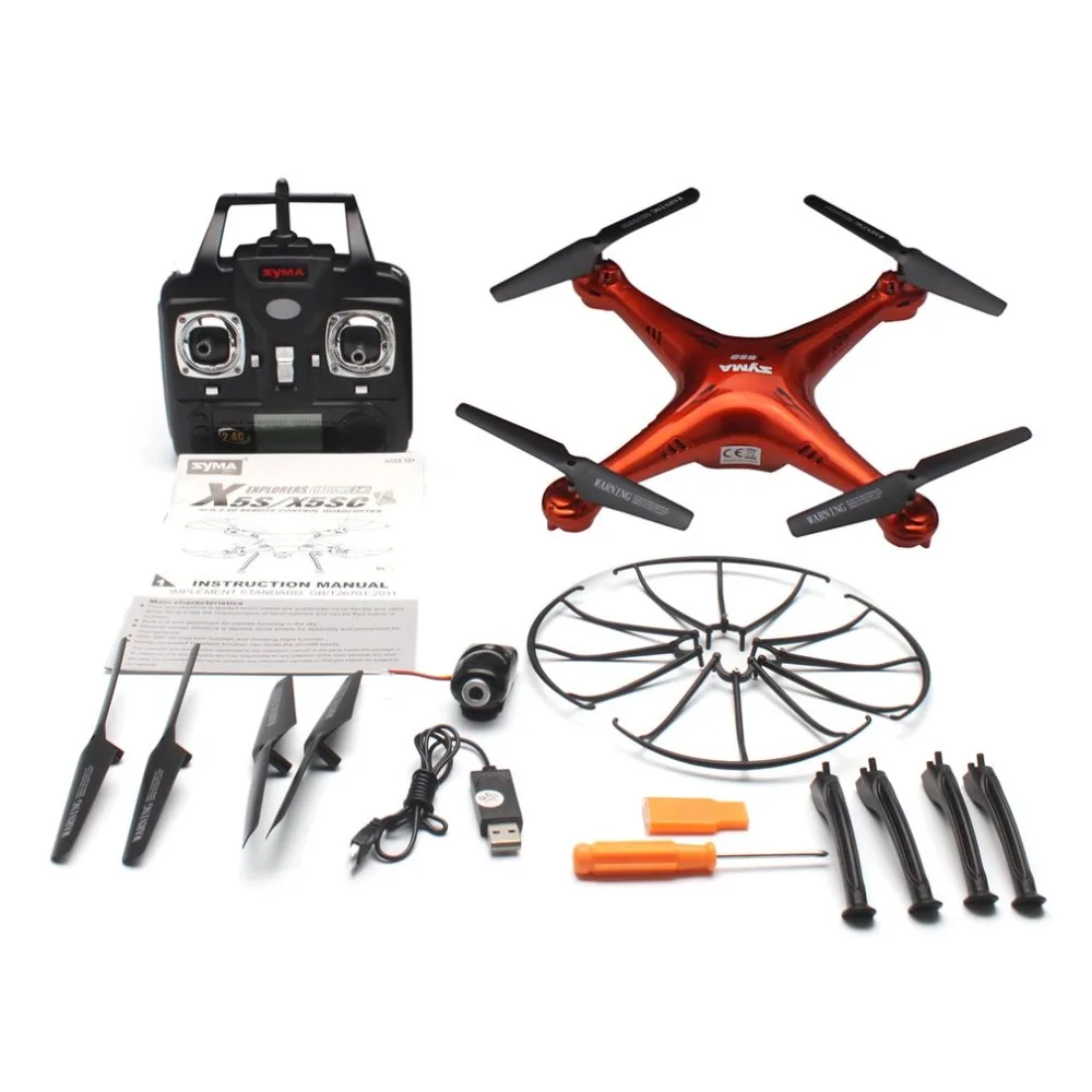 SYMA X5SC Радиоуправляемый квадрокоптер 2 4G Дрон умный самолет с 720P HD камерой