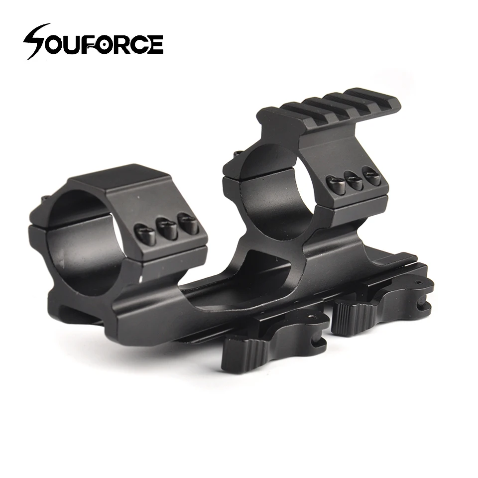 

High Quality Tactical Quick Release Scope Mount 1"/30mm Double Ring 20mm Picatinny Rail for Hunting accessories