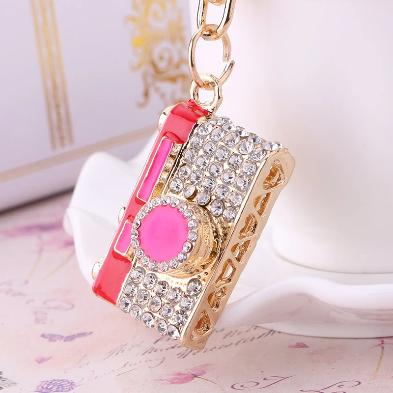 Chaveiro! Стразы мини Камера брелки с кольцом держателем брелок для автомобильных