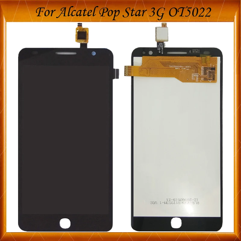 Черный ЖК-дисплей для Alcatel One Touch Pop Star 3G OT5022 OT 5022 OT-5022 5022X 5022D дисплей с дигитайзером