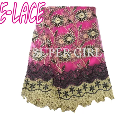 2017 новое прибытие высокого качества в африканском стиле золотой шнур кружева