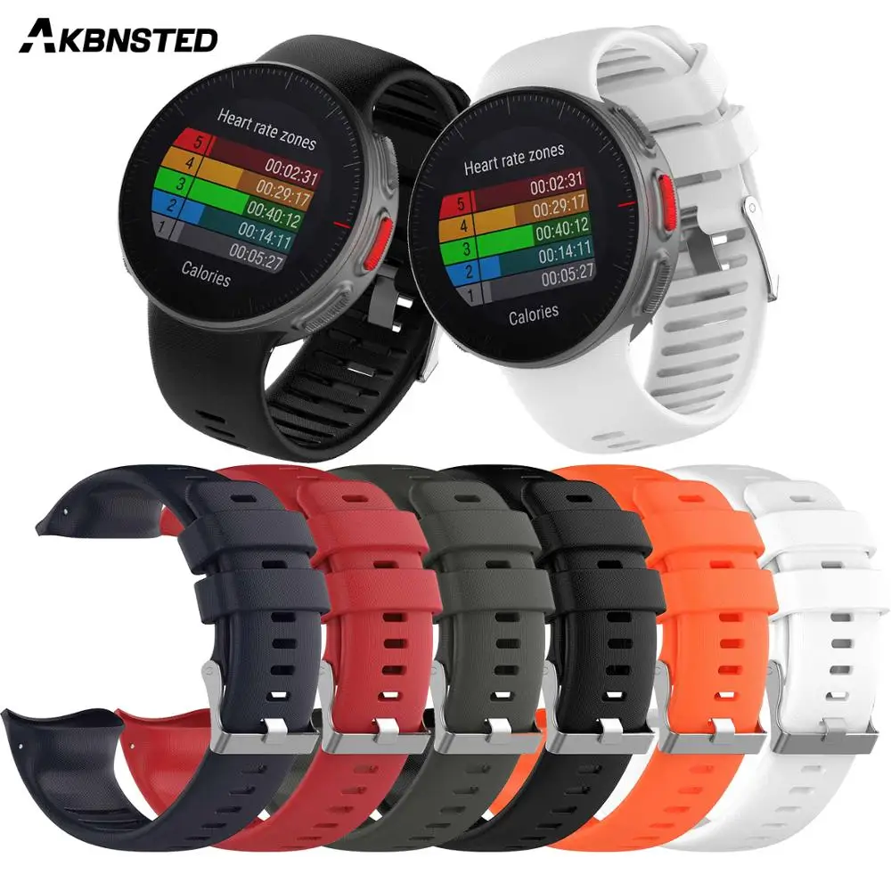 AKBNSTED для Polar Vantage V мягкий силиконовый ремешок смарт часов сменный Браслет