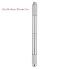 Ручка для татуировки с двумя головками 10 шт. ручка для перманентного макияжа бровей ручка для микроблейдинга для татуировок иглы