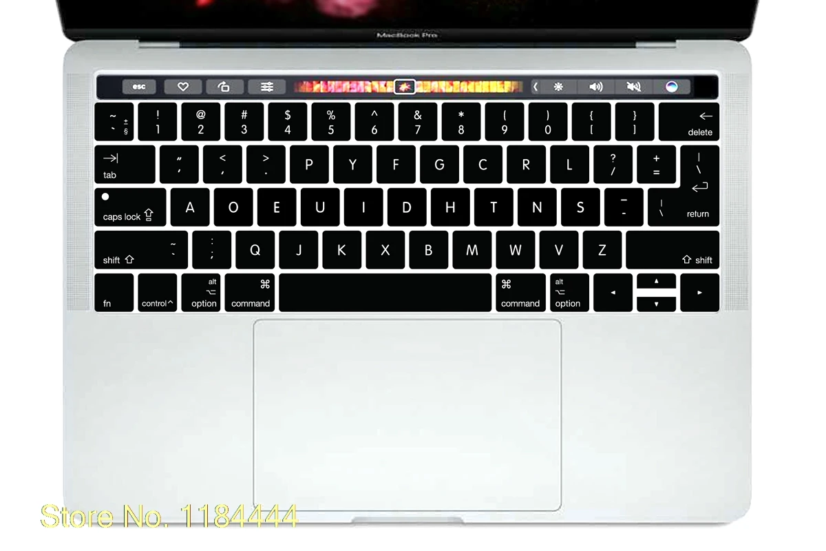 Для Macbook New Pro 13 дюймов A1706 15 A1707 с сенсорной панелью на 2017 Dvorak защитная крышка для