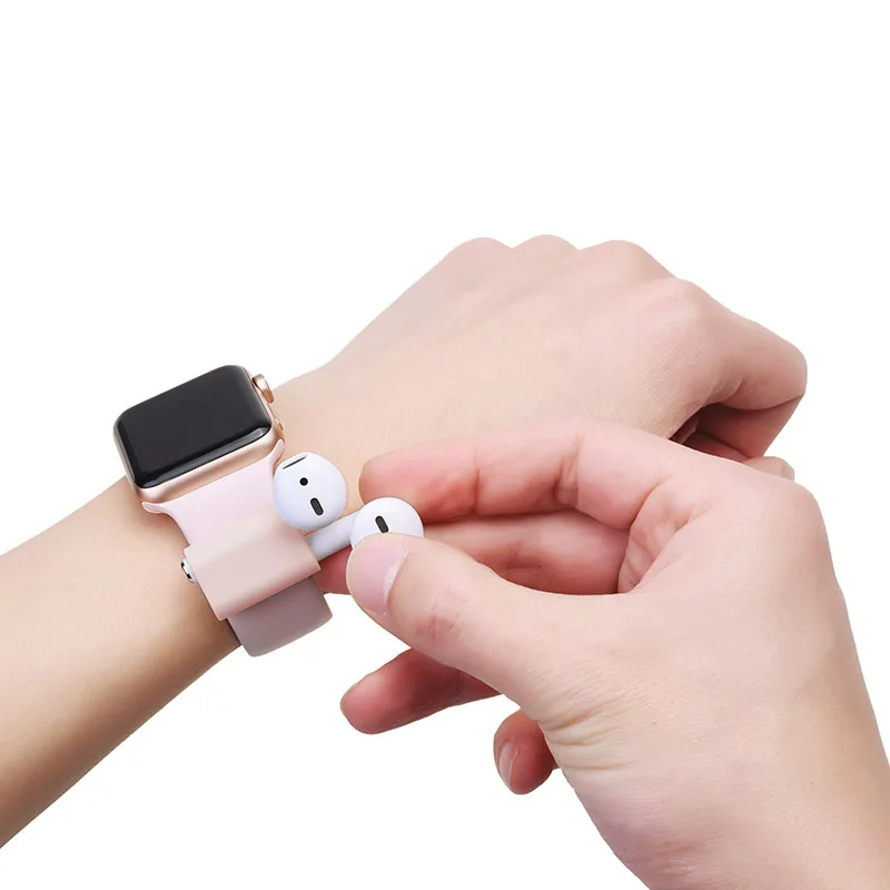 Wireless Bluetooth Airpods generation Watch Headphone Case Anti-lost AirPods Headphones Silicone Storage | Электроника