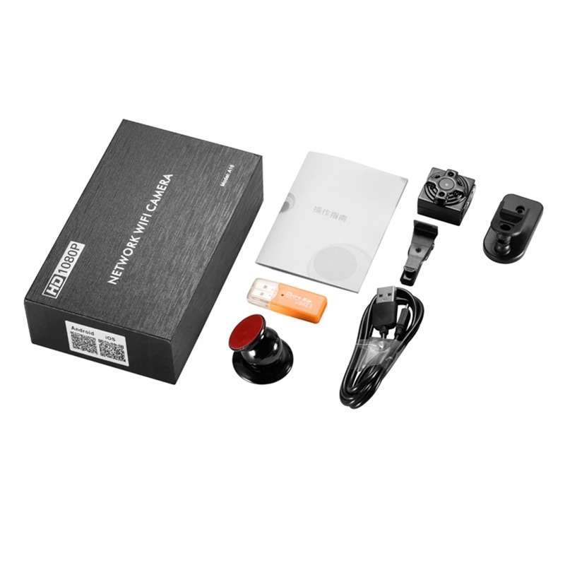 

New 1080P WiFi Camera Mini Wireless Camera Nanny Cam with Motion Detection for Home Office Night Vision DVs for Android IOS PC