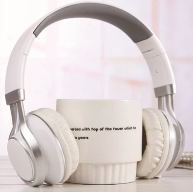 White TOPROAD проводные наушники 3,5 мм Складная стереогарнитура audifonos наушники повязка с микрофоном для IOS Andorid смартфон компьютер - Цвет: White
