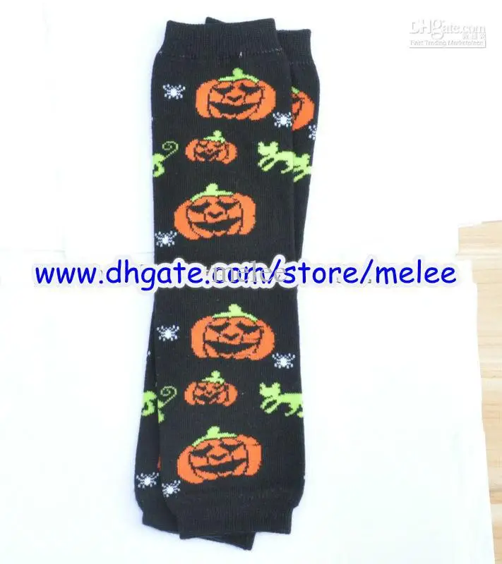 Детские гетры на Хэллоуин и Рождество цветные носки с изображением Санта Клауса