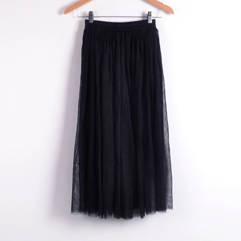 Maiako Для женщин Skirt2019 летнее модное соблазнительное двойной сетки Длинные