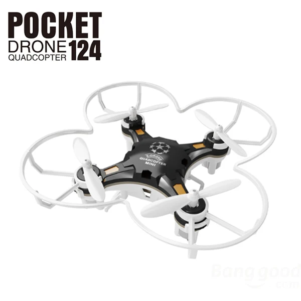 EBOYU FQ777-124 Pocket RC Drone 4CH 6-осевой гироскоп Квадрокоптер с переключаемым контроллером