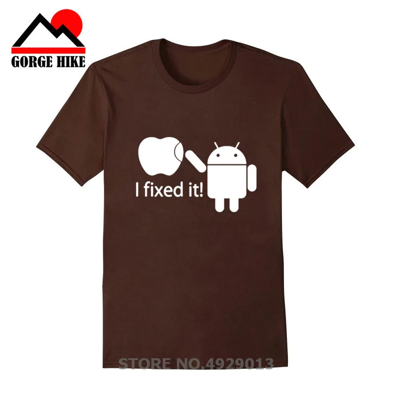 Забавный креативный дизайн Android Robot I Fix It забавная Футболка с принтом 100% хлопок
