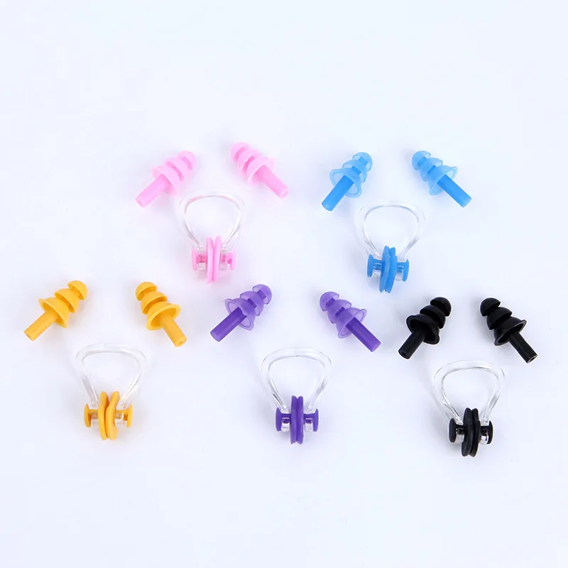 Прямая поставка с фабрики зажим для носа ушей беруши ушные затычки плавания