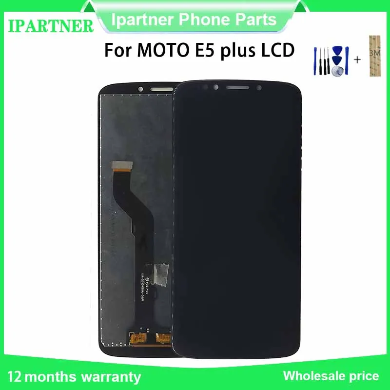 Для Motorola MOTO E5 Plus 6 дюймов ЖК-экран дисплей с сенсорным дигитайзером в сборе