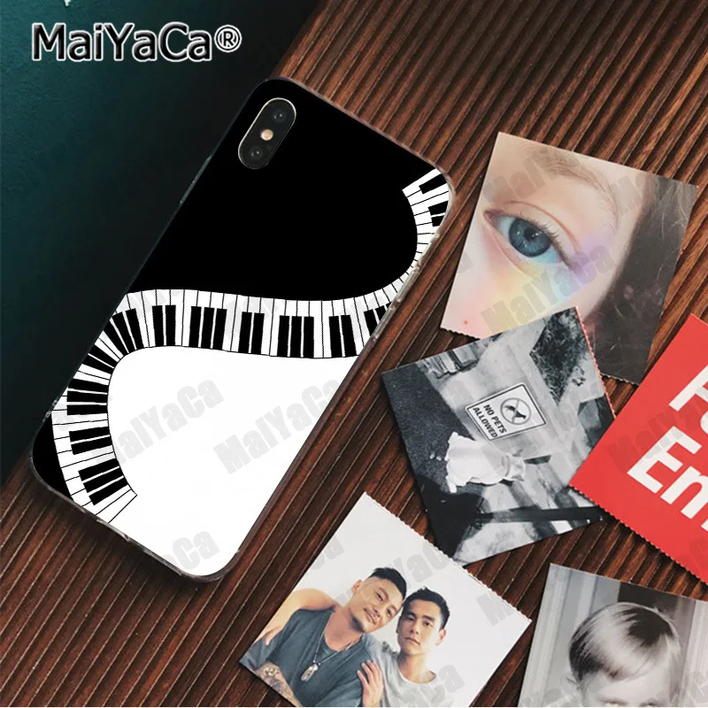Музыкальный Чехол MaiYaCa для Apple iphone 11 pro 8 7 66S Plus X XS MAX чехол телефона с клавиатурой