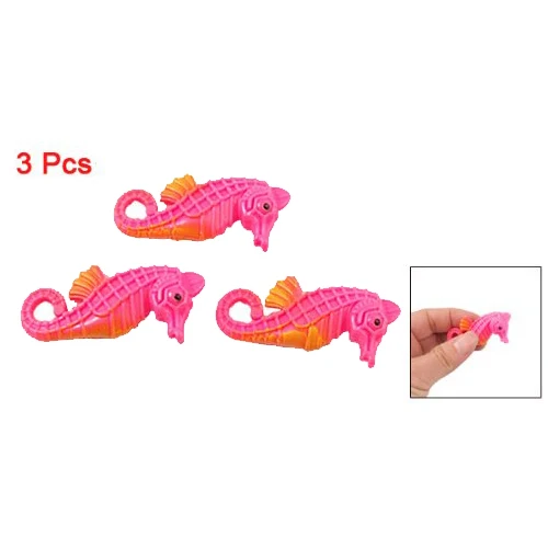3 шт пластиковые искусственные морские лошади розовые для аквариума|for fishing|pink