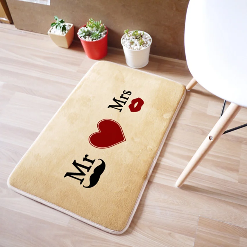 Напольный коврик брендовый кухонный впитывающий воду нескользящий для туалета