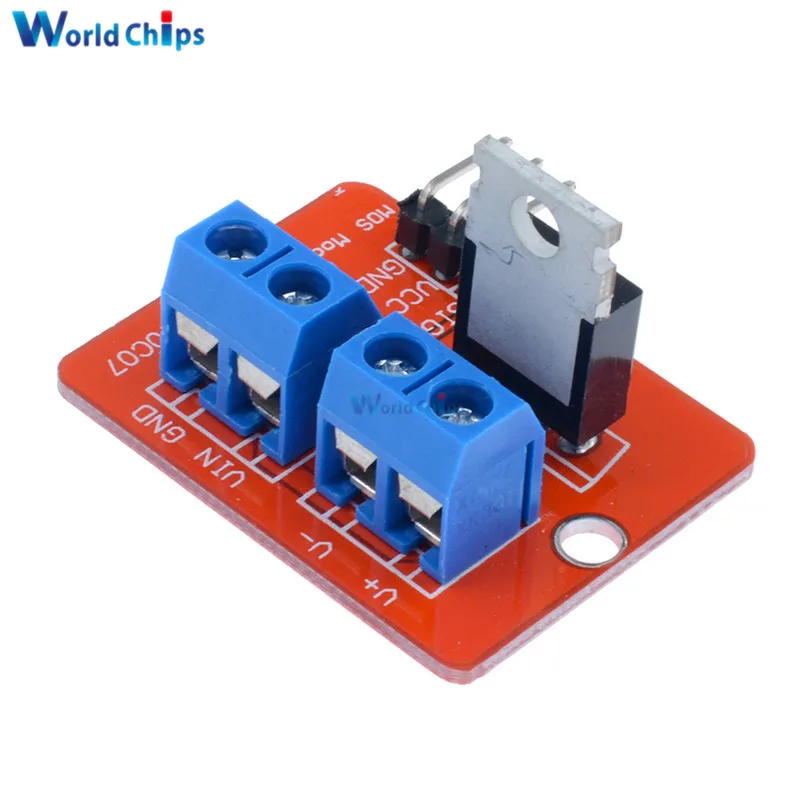 Верхняя кнопка Mosfet IRF520 модуль драйвера 3 в 5 питание для Arduino MCU ARM Raspberry Pi MOS PWM