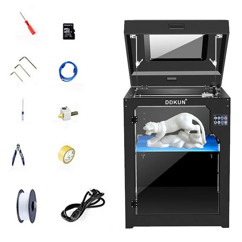 

DDKUN 3D Printer Big Size Single Extruder Nozzle Hotbed New 3d printer