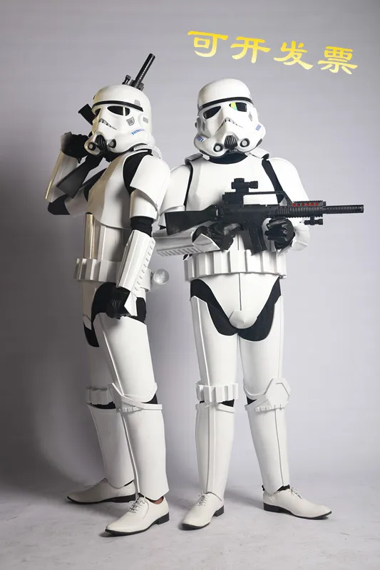 Клон Trooper белый солдат Storm Commando пижамы комбинезон костюм из полиуретана Детский