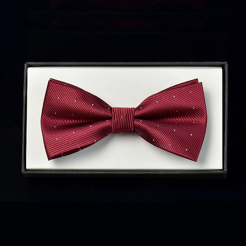 Wine Red Новая мода Мужская сплошной Цвет лук Галстуки Нарядные Костюмы для свадьбы Интимные аксессуары Боути Формальные Бизнес вечерние смокинг галстук мужской бабочка узел - Цвет: Wine Red
