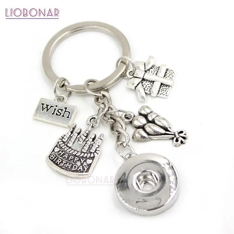 Брелок для ключей на день рождения мужчин и женщин 10 шт. с подвеской в виде шара