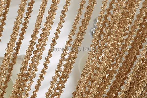 1 шт. светильник кофейная спираль занавеска делитель окон кисточка подвесная