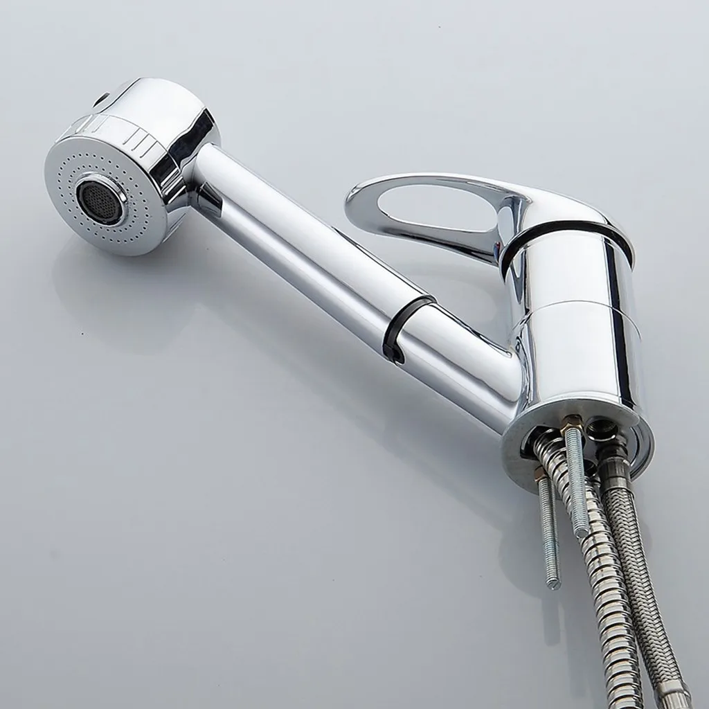 Современный Однорычажный Выдвижной распылитель с одной ручкой смесители для