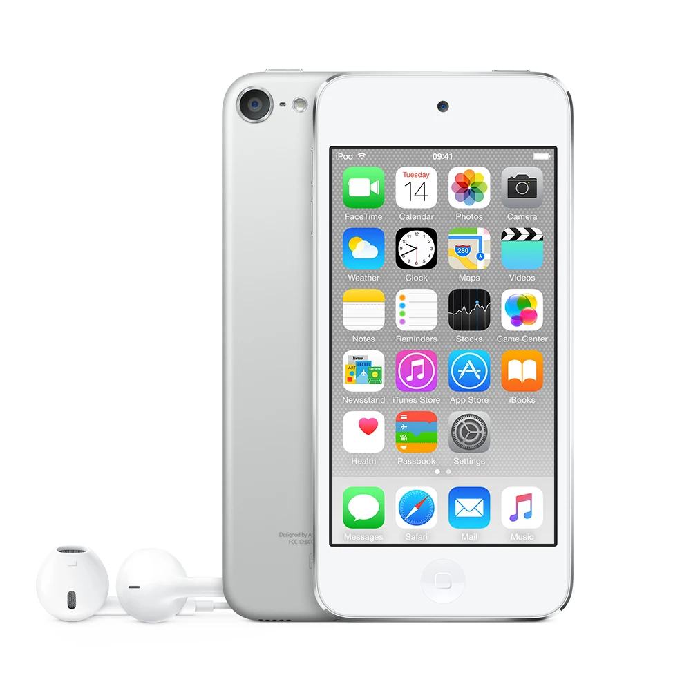Apple iPod touch 32 ГБ MP4 плеер молния встроенная камера серебро наушники в комплекте |