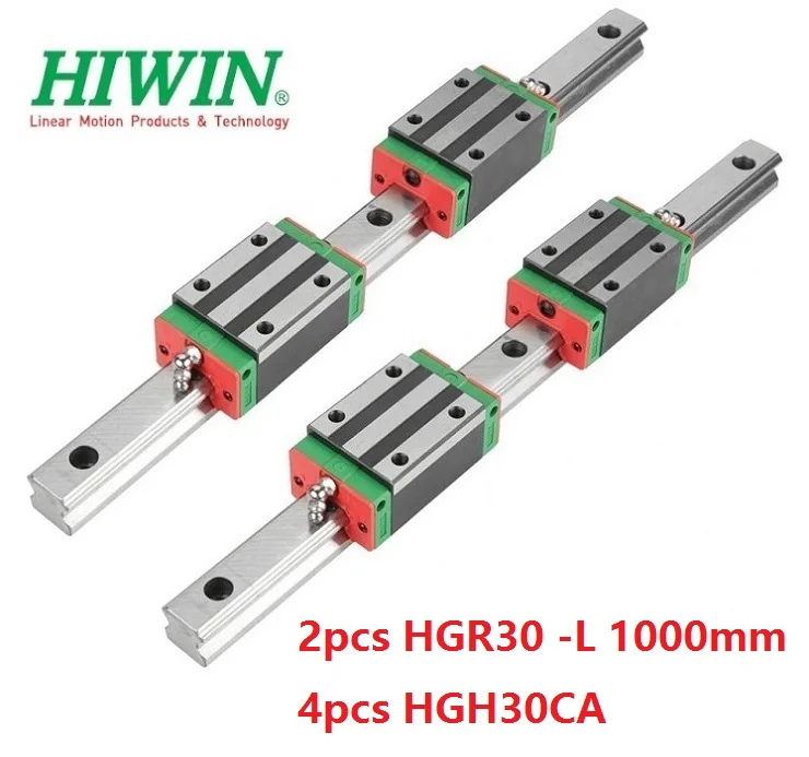 100% оригинальный новый Hiwin HGR30 -L 1000 мм линейная направляющая/рельса + 4 шт. HGH30CA