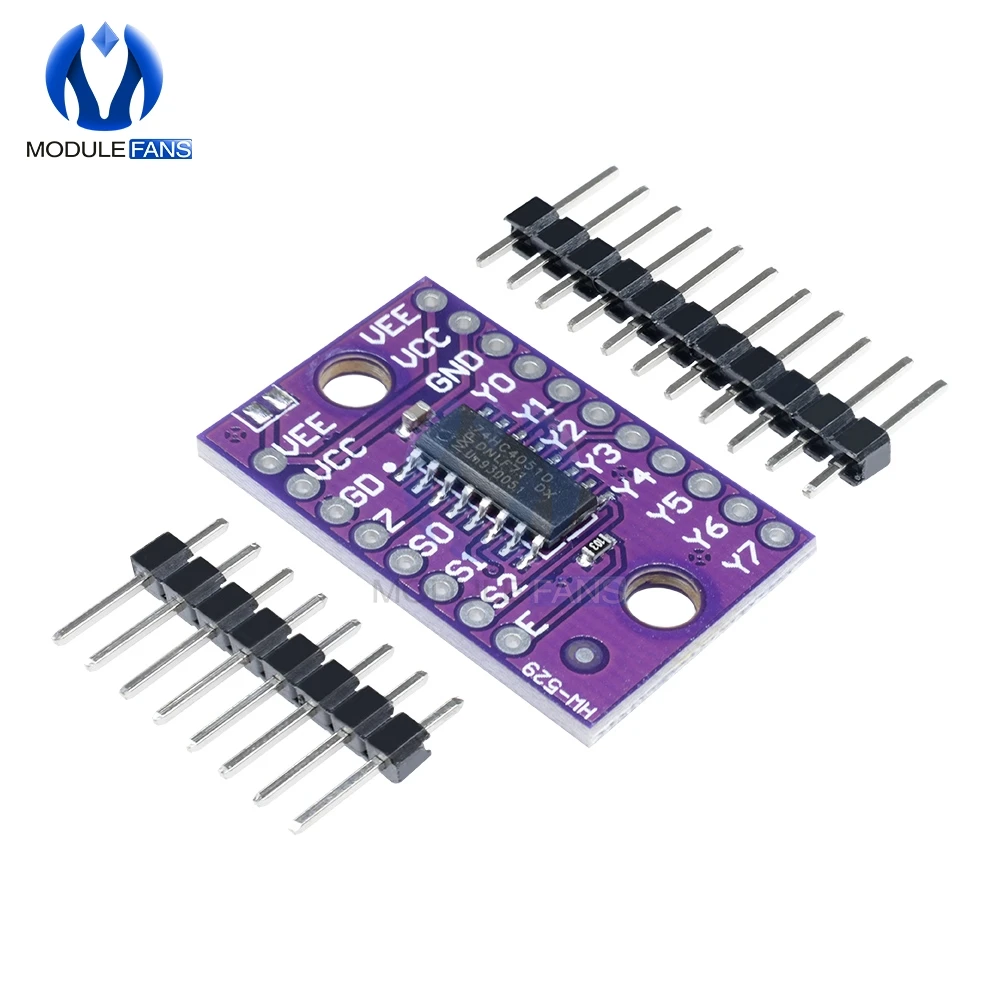 74HC4051 аналоговая зеркальная плата модульный переключатель для Raspberry Pi Модульная 8