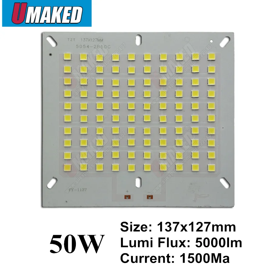 Полный прожектор со светодиодным модулем PCB 50 Вт 100 Вт 150 Вт 200 Вт SMD5054 светодиодный, алюминиевая пластина для Светодиодный прожектор