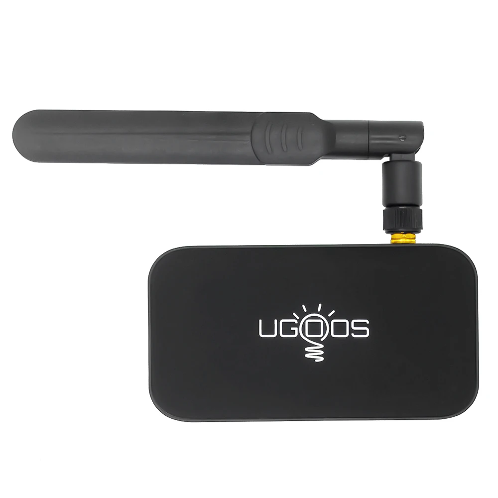 UGOOS UM4 Android 7,1 ТВ-приставка 2 Гб DDR4 16 Гб ПЗУ RK3328 Четырехъядерный 4K HD Смарт-медиаплеер 2,4G и 5G WiFi Bluetooth 4,0 ТВ-приставка