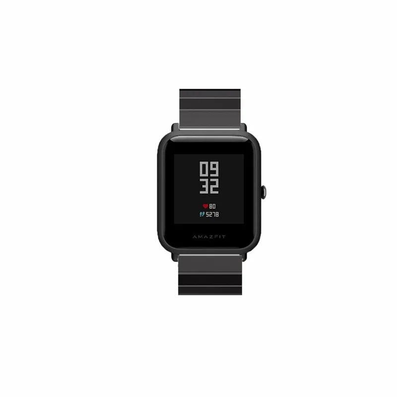 Металлический ремешок из нержавеющей стали для Xiao mi Hua mi Amazfit Bip BIT PACE Lite Youth Smart Watch BAND mi Fit Reflection bracelet