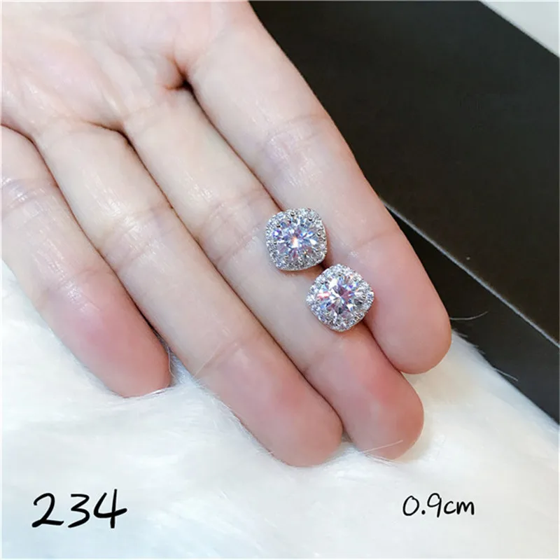 Серьги-капли для женщин, Стерлинговое Серебро S925, хорошее ювелирное изделие, супер яркий кубический цирконий, хрустальные стразы, подвески для женщин