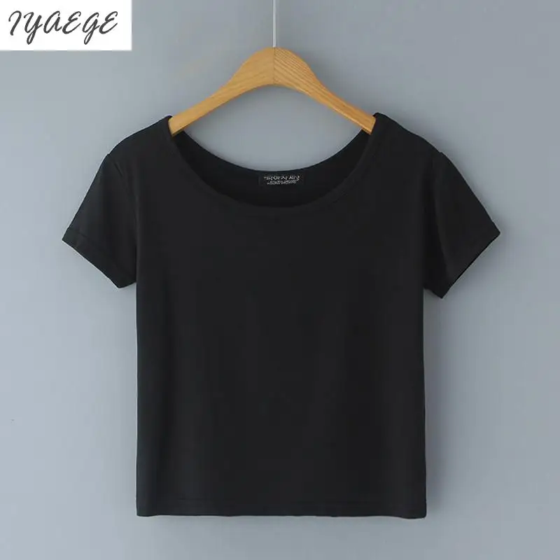 Летняя рубашка для девочек короткие майка женские укороченные рубашки Blusa топы