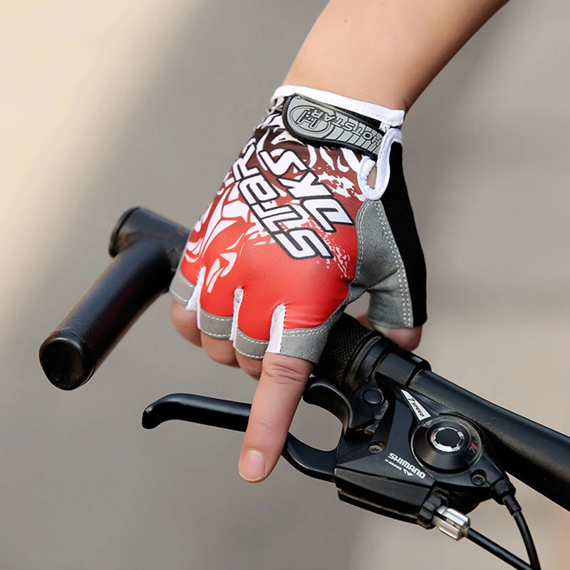

New Fashion Cycling Gloves Men Outdoor Training Exercise Anti Slip Motocycle Gloves Half Finger Body Workout Bicycle Glove