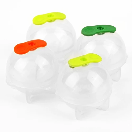 

4Pcs Party Bar Plastic Cute Ice Cube Ball Tray Round Maker Sphere Mold Mould