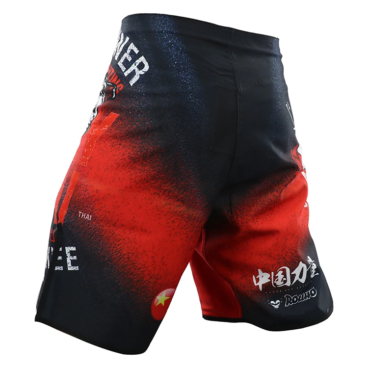 Шорты для бокса с принтом Муай Тай, мужские шорты для бокса, BJJ Combat Free Sparring MMA fitness Fight Shorts, одежда SANDA
