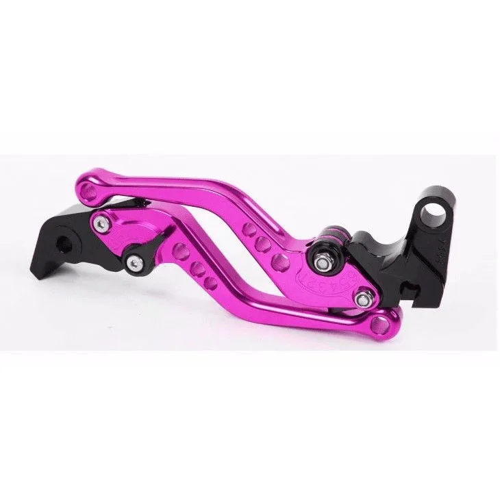 Розовый 2x Короткие Рычаги Тормозная система сцепления для GSX1300R Hayabusa 99-07 GSX1400 GSX650F TL1000R Bandit GSF 1200 1250 DL1000/V-STROM SV1000 - Цвет: Розовый