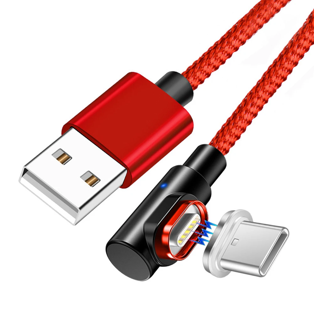Jetjoy Магнитный 5A usb type C Быстрый кабель синхронизации зарядного устройства для huawei P30 Pro mate 20 Lite нейлоновый ткацкий светодиодный светильник