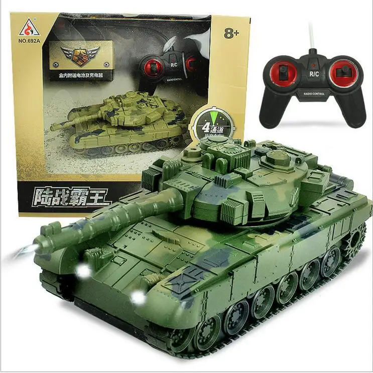 1:18 RC гусеничный Танк ИК пульт дистанционного управления игрушки Моделирование Инфракрасный RC боевой танк игрушка RC автомобиль с музыкой и led подарки для детей