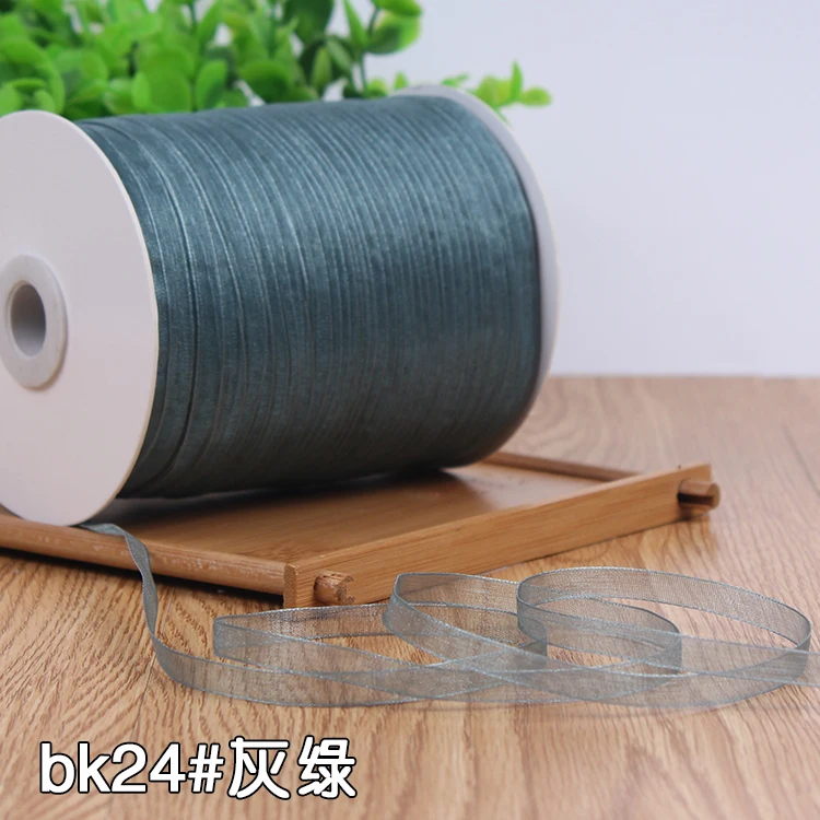 6 мм оранжевая длинная Красивая органза ленты для свадьбы украшения