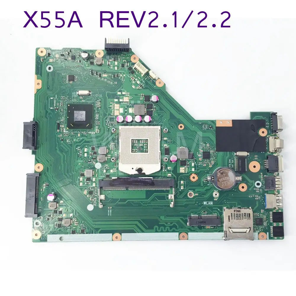 X55A HM70 SLJNV Материнская плата ASUS материнская для ноутбука REV 2 1/REV PGA 989 DDR3 100%