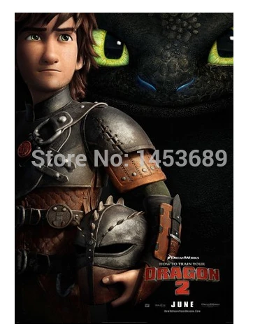 2014 New How to Train Your Dragon Home Decor Poster Custndomized Fashion Classic 50x70cm Free Shipping Wall Sticke ITU 04079|stick|stick